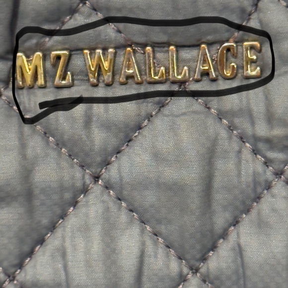 MZ Wallace Gray Quilted Backpack with Metallic Hardware - Picture 14 of 17
